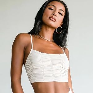 Princess Polly Adrienne Top Beige